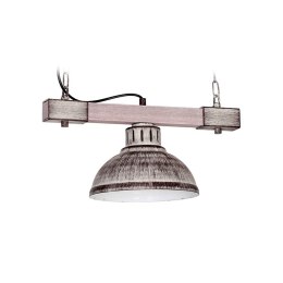 Lampa industrialna Hakon jasny brązowy Wykonany z metalu i drewna, stylowa i modna lampa wisząca w stylu LOFT, gwint E27