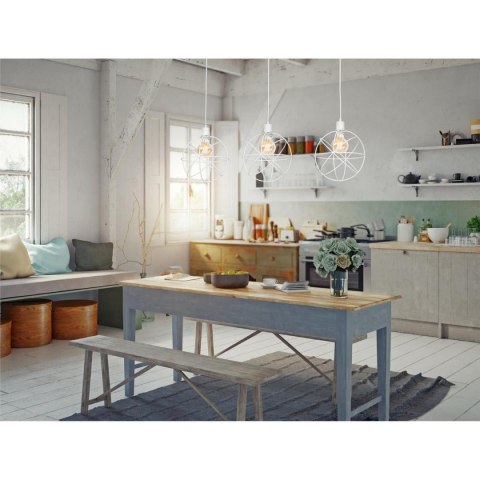 Lampa wisząca industrialna Gerid LOFT Wykonany z metalu, stylowy i industrialny plafon do zawieszenia w stylu industrialnym oraz