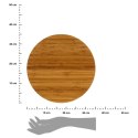 Bambusowa deska obrotowa 35 cm Okrągła deska do serwowania dań i przekąsek, obrotowy mechanizm ułatwia korzystanie, bezpieczna d
