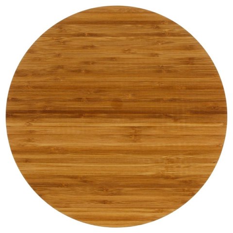 Bambusowa deska obrotowa 35 cm Okrągła deska do serwowania dań i przekąsek, obrotowy mechanizm ułatwia korzystanie, bezpieczna d