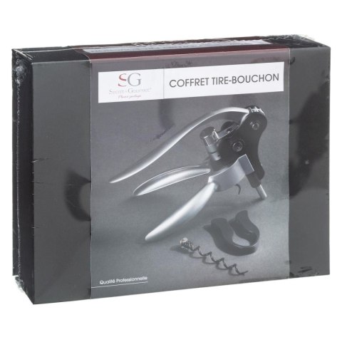 Ekskluzywny otwieracz do wina w pudełku Korkociąg z wysokiej jakości materiałów, spirala i przecinak do folii w komplecie