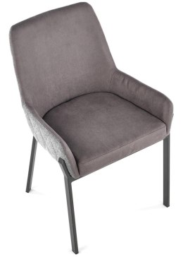 Krzesło tapicerowane K-439 ciemny popiel Stalowe nogi w kolorze czarnym, obicie wykonane z wysokiej jakości tkaniny, stanowić bę