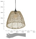 Lampa wisząca Jada trawa morska 35 cm Ażurowy abażur wykonany z metalu w oplocie z trawy morskiej, naturalna kolorystyka, funkcj