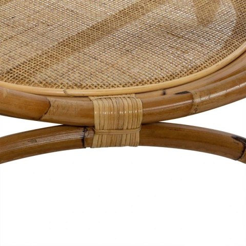 Rattanowy stolik kawowy Farah 90 cm Podstawa wykonana z rattanu, blat z hartowanego szkła, stanowił będzie eleganckie uzupełnien