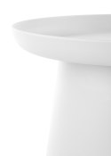 Stolik kawowy Alexis White Wykonany z tworzywa sztucznego, kolor biały, ustawiony przy kanapie bądź fotelu idealnie wkomponuje s