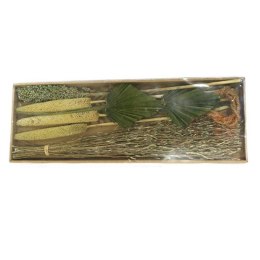 Susz dekoracyjny egzotyczny zieleń mchu Susz dekoracyjny w postaci naturalnych, suszonych traw, zbóż, liści palmy, pałek egzotyc