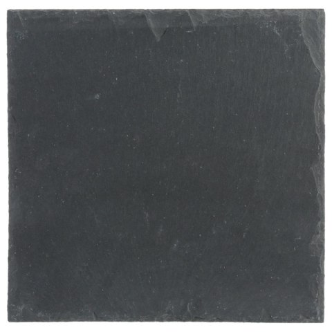 Talerz z kamienia łupkowego 25x25 cm Prostokątna deska kuchenna wykonana z łupka kamiennego, idealna do serwowania dań i przekąs