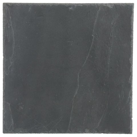 Talerz z kamienia łupkowego 30x30 cmProstokątna deska kuchenna wykonana z łupka kamiennego, idealna do serwowania dań i przekąse