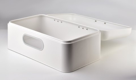 Chlebak metalowy Samuel White Szczelnie zamykany i łatwy w utrzymaniu czystości, posiada okienko do szybkiego podglądania zawart