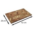 Deska kuchenna z drewna akacjowego 40x25 cm Drewniana deska kuchenna do krojenia i serwowania przekąsek wykonana z mocnego i trw