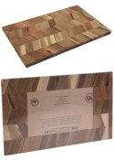 Deska kuchenna z drewna akacjowego 40x25 cm Drewniana deska kuchenna do krojenia i serwowania przekąsek wykonana z mocnego i trw