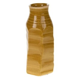 Wazon ceramiczny rustykalny żółty 23 cm Wykonany z ceramiki, idealnie sprawdzi się jako wazon na susze czy ozdobną trawę