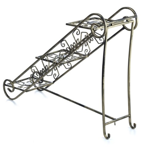 Kwietnik składany potrójny LOFT metalowyWykonany z metalu, solidny i wytrzymały kwietnik stojący na rośliny do domu w stylu indu