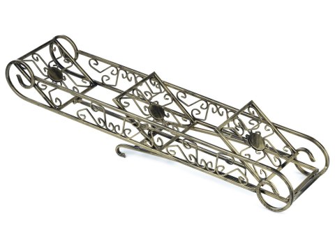 Kwietnik składany potrójny LOFT metalowyWykonany z metalu, solidny i wytrzymały kwietnik stojący na rośliny do domu w stylu indu