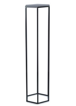 Kwietnik stojak na kwiaty czarny 100 cm Wykonany z metalu, prosty i stylowy stojak na kwiatki w kolorze czarnym