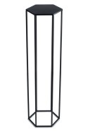 Kwietnik stojak na kwiaty czarny 100 cm Wykonany z metalu, prosty i stylowy stojak na kwiatki w kolorze czarnym