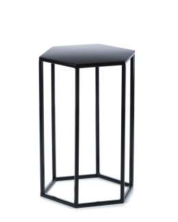 Kwietnik stojak na kwiaty czarny 40 cm Wykonany z metalu, nowoczesny i stylowy stojak na rośliny i kwiaty w stylu industrialnyl 