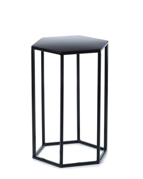 Kwietnik stojak na kwiaty czarny 40 cm Wykonany z metalu, nowoczesny i stylowy stojak na rośliny i kwiaty w stylu industrialnyl 