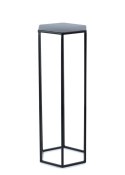 Kwietnik stojak na kwiaty czarny 70 cm Wykonany z metalu, prosty i stylowy stojak na kwiatki w kolorze czarnym