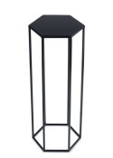 Kwietnik stojak na kwiaty czarny 70 cm Wykonany z metalu, prosty i stylowy stojak na kwiatki w kolorze czarnym