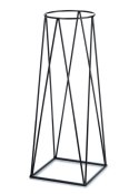 Nowoczesny kwietnik stojący 96 cm metal Wykonany z metalu, wysoki 96 cm, prosty i stylowy stojak czarny na kwiaty i rośliny w st