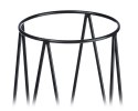 Nowoczesny kwietnik stojący 96 cm metal Wykonany z metalu, wysoki 96 cm, prosty i stylowy stojak czarny na kwiaty i rośliny w st