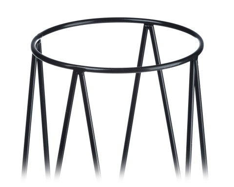 Nowoczesny kwietnik stojący 96 cm metal Wykonany z metalu, wysoki 96 cm, prosty i stylowy stojak czarny na kwiaty i rośliny w st