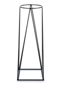Nowoczesny kwietnik stojący 96 cm metal Wykonany z metalu, wysoki 96 cm, prosty i stylowy stojak czarny na kwiaty i rośliny w st