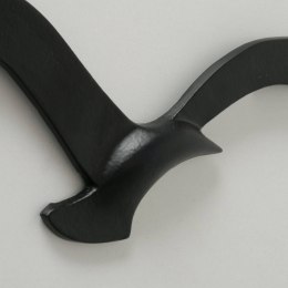 Ozdoba ścienna Latające Ptaki czarne Wykonane z aluminium o chropowatej powierzchni, lakierowane na kolor czarny, nowoczesny i o