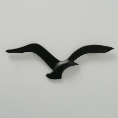 Ozdoba ścienna Latające Ptaki czarne Wykonane z aluminium o chropowatej powierzchni, lakierowane na kolor czarny, nowoczesny i o