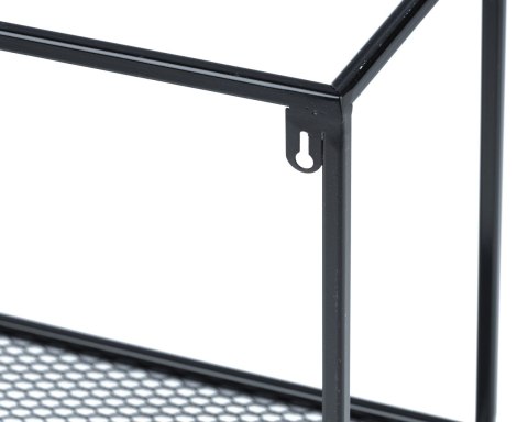 Półka wisząca industrialna 120 cm LOFTWykonany z metalu, wytrzymała oraz stylowa półka ścienna z siatką w stylu industrialnym lu