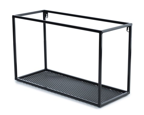 Półka wisząca industrialna 50 cm LOFT Wykonany z metalu, wytrzymała oraz stylowa półka ścienna z siatką w stylu industrialnym lu