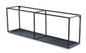 Półka wisząca industrialna 90 cm LOFT Wykonany z metalu, wytrzymała oraz stylowa półka ścienna z siatką w stylu industrialnym lu
