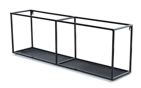 Półka wisząca industrialna 90 cm LOFT Wykonany z metalu, wytrzymała oraz stylowa półka ścienna z siatką w stylu industrialnym lu