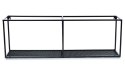 Półka wisząca industrialna 90 cm LOFT Wykonany z metalu, wytrzymała oraz stylowa półka ścienna z siatką w stylu industrialnym lu