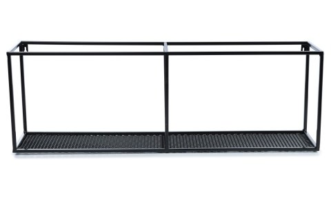 Półka wisząca industrialna 90 cm LOFT Wykonany z metalu, wytrzymała oraz stylowa półka ścienna z siatką w stylu industrialnym lu
