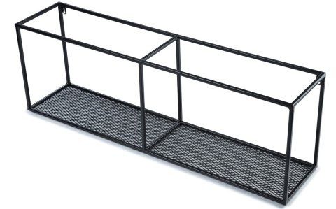 Półka wisząca industrialna 90 cm LOFT Wykonany z metalu, wytrzymała oraz stylowa półka ścienna z siatką w stylu industrialnym lu