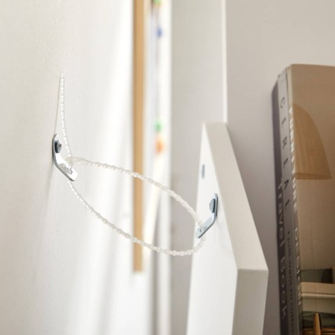 Regał stojący na książki biała LOFT Wykonany solidnej płyty MDF, praktyczna i wytrzymała stojak na ksiązki lub inne drobiazgi w 