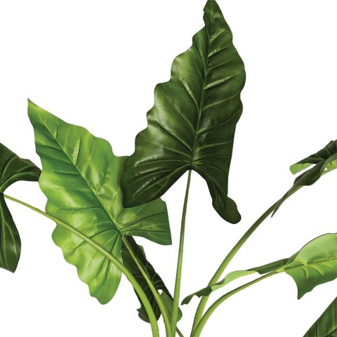 Sztuczny bananowiec w donicy 124 cm Duża roślina ozdobna w doniczce, wykonana z trwałego materiału, idealne uzupełnienie przestr