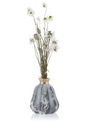 Wazon Liam Marbling Gold 21 cm Elegancki wazon w odcieniach szarości i bieli z dodatkiem złota, nietuzinkowa dekoracja do salonu