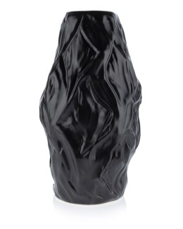Wazon Louis Black 29 cm, kolor czarny Elegancki wazon o nieregularnym kształcie, nieoczywiste, loftowe wzornictwo, kolor czarny.