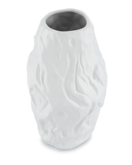 Wazon Louis White 29 cm, kolor biały Elegancki wazon o nieregularnym kształcie, efektownie zdobiący każde wnętrze, w kolorze bia