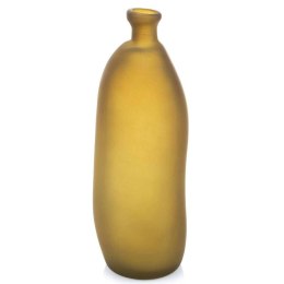 Wazon butelka szklana oliwkowa 35 cm Wazon w kształcie butelki wykonany ze szkła z recyklingu w oliwkowym odcieniu o wymiarach: 