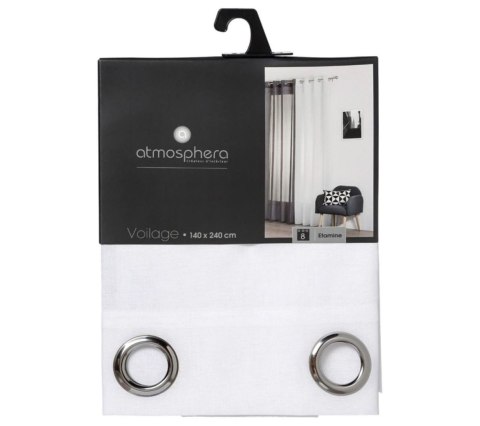 Zasłona na kółkach biała 140x240 cm Wykonana z trwałej i łatwej w czyszczeniu tkaniny, odpowiednia do różnych aranżacji, upięć o