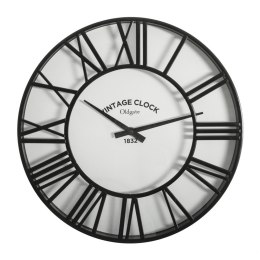 Zegar ścienny Mavis Black 35 cm Rama w kolorze czarnym, tarcza osłonięta szkłem, idealny do wnętrz urządzonych w stylu vintage, 