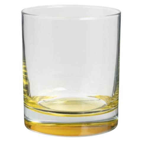 Komplet 6 kolorowych szklanek 300 mlZestaw szklanek wykonanych z odpornego szkła, sprawdzi się do serwowania zimnych napojów i d