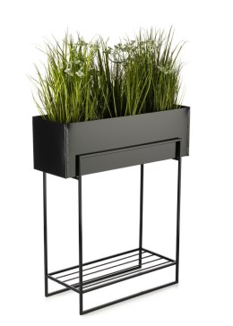Kwietnik metalowy stojak na kwiaty 72 cm