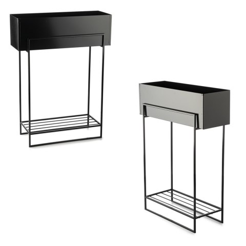 Kwietnik metalowy stojak na kwiaty 82 cm Wykonany z metalu, prosty ale funkcjonalny stojak na ręczniki oraz osłonka na rośliny w