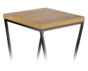 Kwietnik stojący 40 cm z blatem LOFT Dąb Wykonany z metalu oraz płyty MDF solidny i stylowy kwietnik w stylu industrialnym oraz 