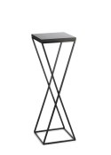 Kwietnik stojący 70 cm z blatem MDF LOFT Wykonany z metalu oraz płyty MDF solidny i stylowy kwietnik w stylu industrialnym oraz 